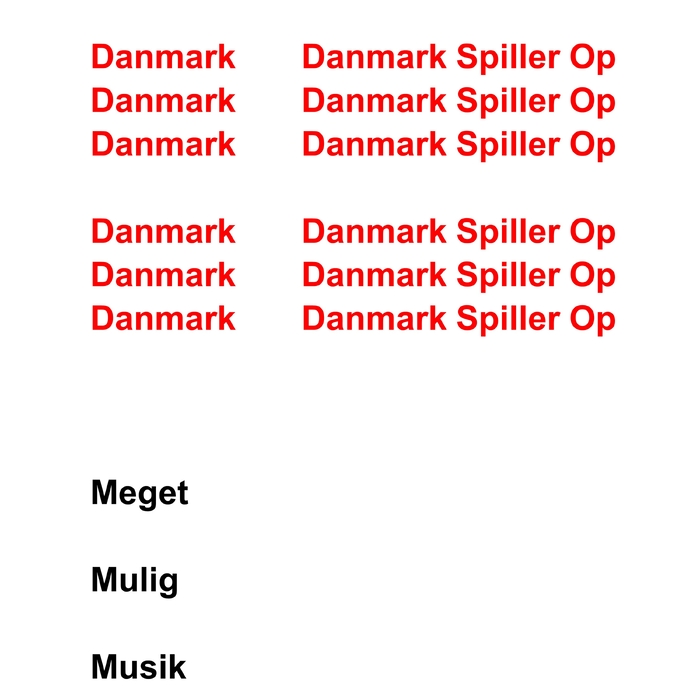 Danmark Spiller Op ,  ,  198588445099